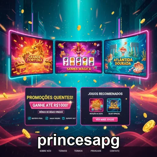 Ilustração de Explore a plataforma de jogos da princesapg com segurança e agilidade